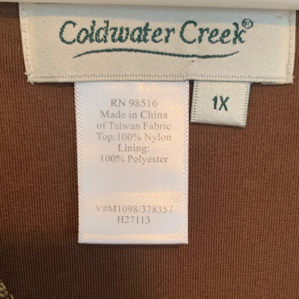 Coldwater Creek Zigzag Pattern Sleeveless Blouse - Picture 2 of 7